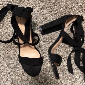 Black tie heels